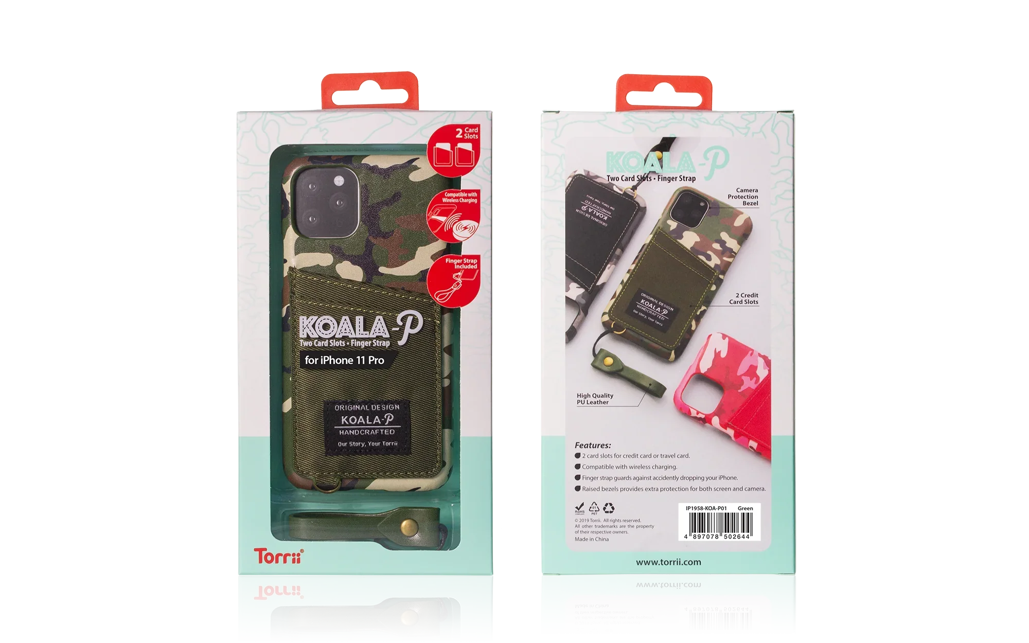 iPhone 11 Pro Torrii Koala Case – Green - Tashqila iPhone 11 Pro Torrii Koala Case – Green - Tashqila